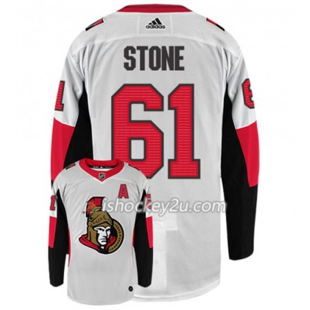 Mænd NHL Ottawa Senators Trøje MARK STONE 61 Adidas Hvid Authentic